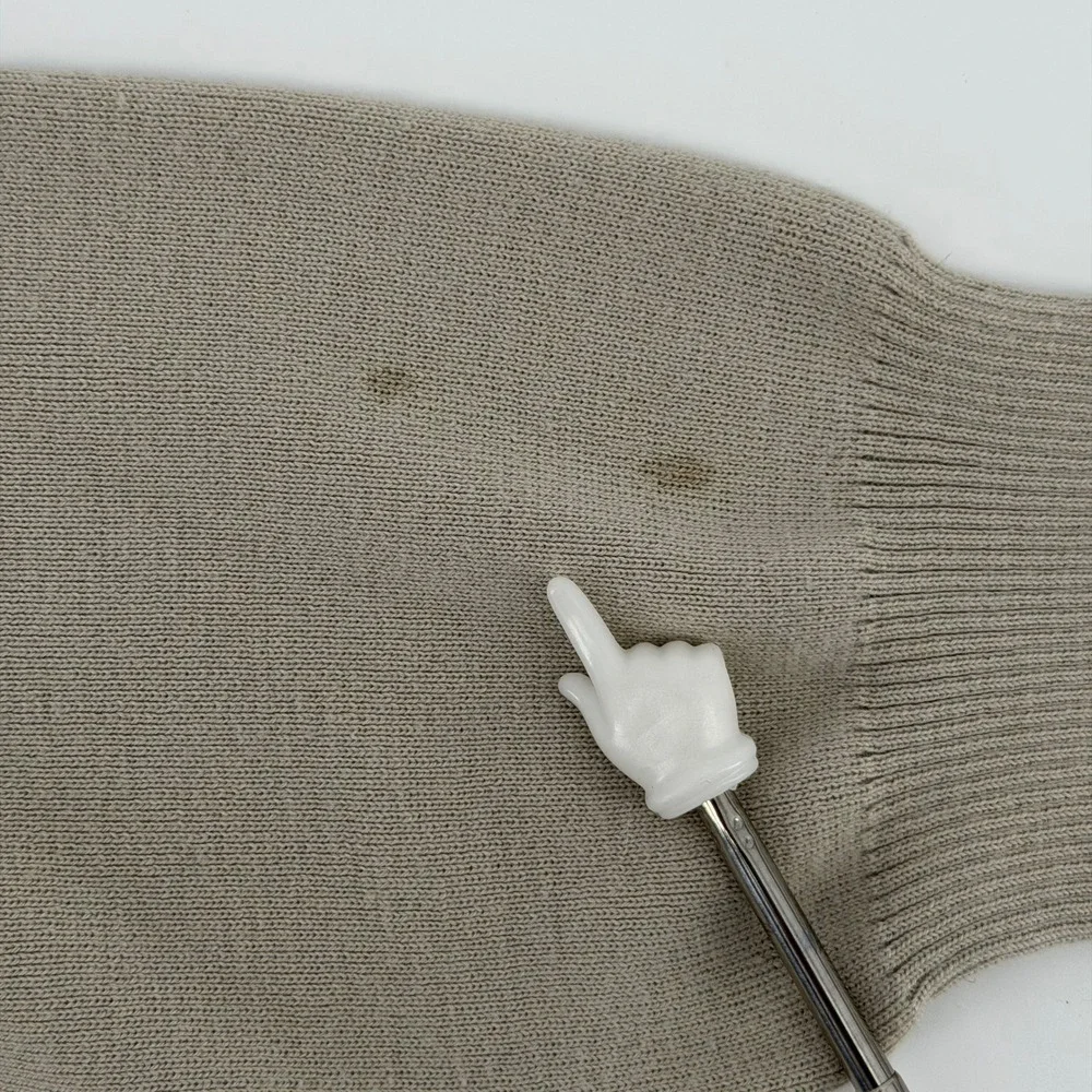 Bogner Men's L Crewneck Wool Blend Sweater Beige Knit Long Sleeve Italian‎ Yarn